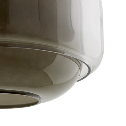 Vexlynn Scandinavian Round Dual-Layer Tinted Glass Pendant Light