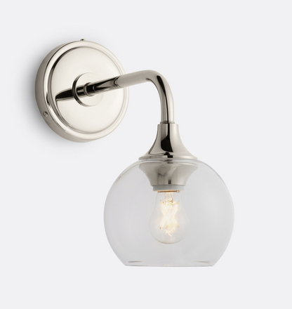Musara Minimalist Glass Shade Wall Light
