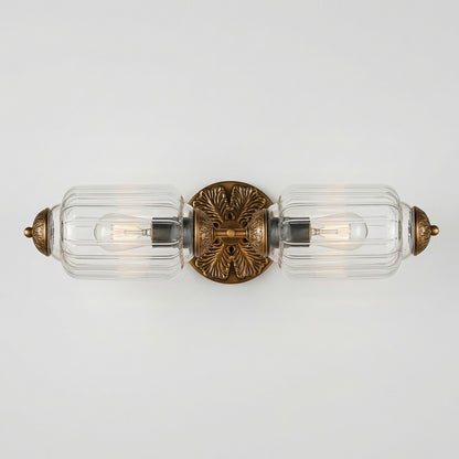 Hartnell Retro Colorful Art Deco Glass Eloise Wall Light