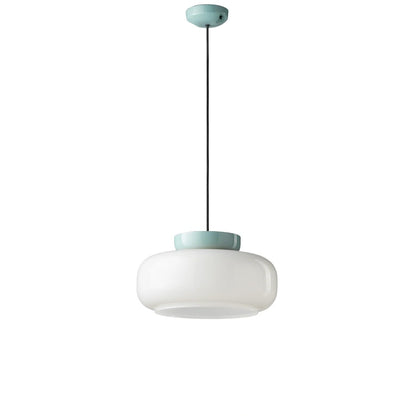 Smith Modern Nordic Bauhaus Macarons Bowl Shade Ceramic Pendant Light