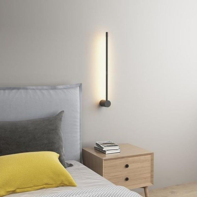 Aaradhya Modern Minimalist Rotatable Linear Black LED Wall Light