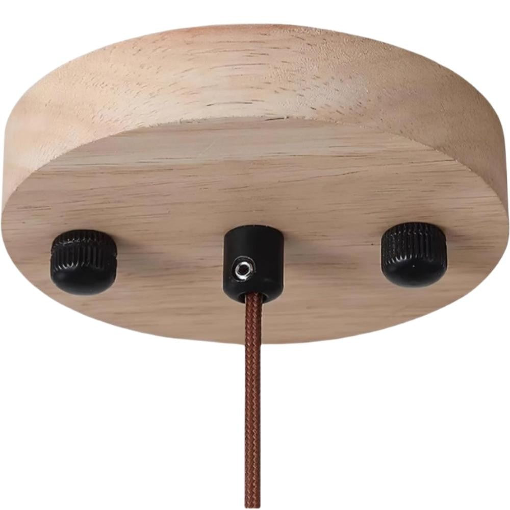Aggiea Minimalist Yellow Travertine Frisbee Pendant Lamp