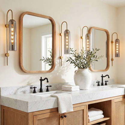 Janvy Modern Exquisite Glass Wall Sconce