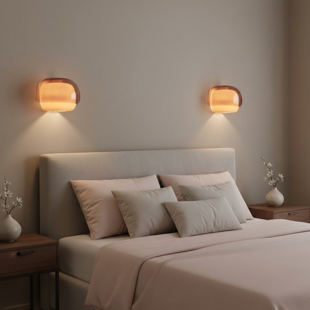 Norman Modern Colorful Layered Glass Wall Light
