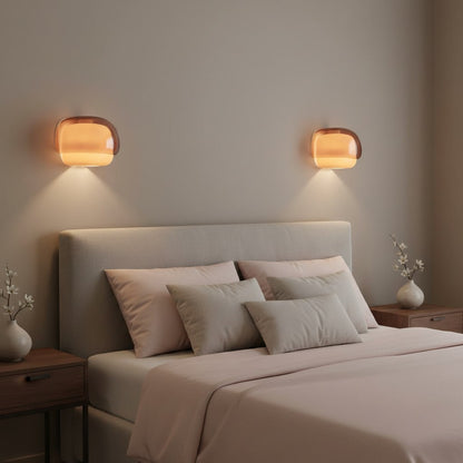 Norman Modern Colorful Layered Glass Wall Light