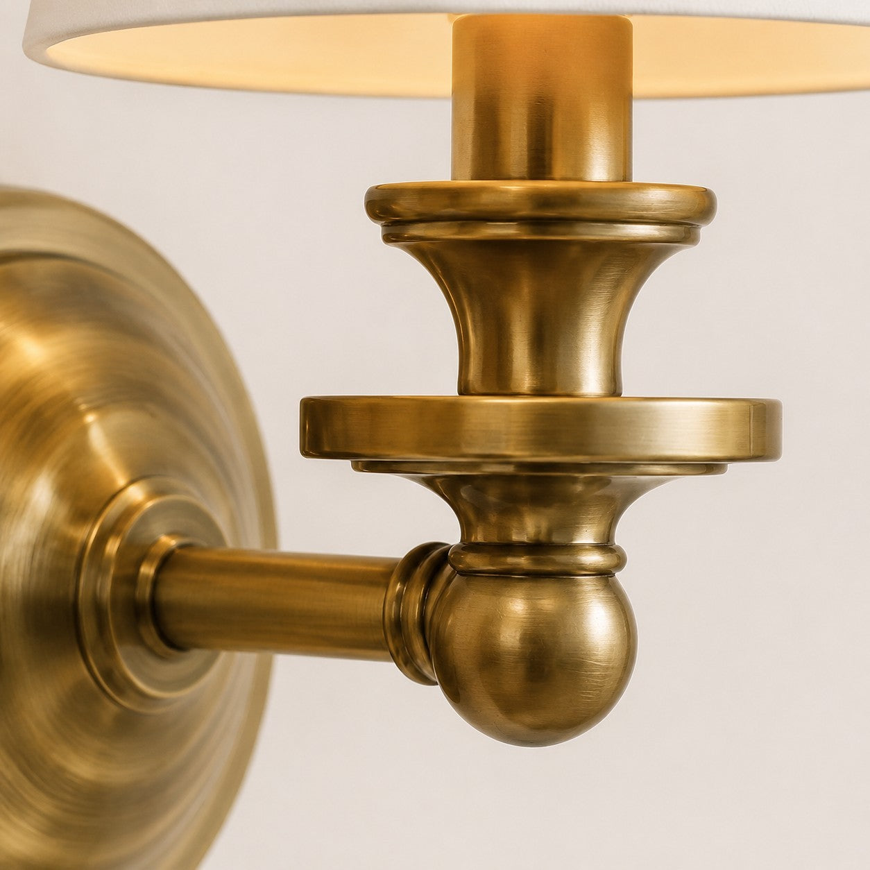 Ashby Vintage Linen Shade Wall Light