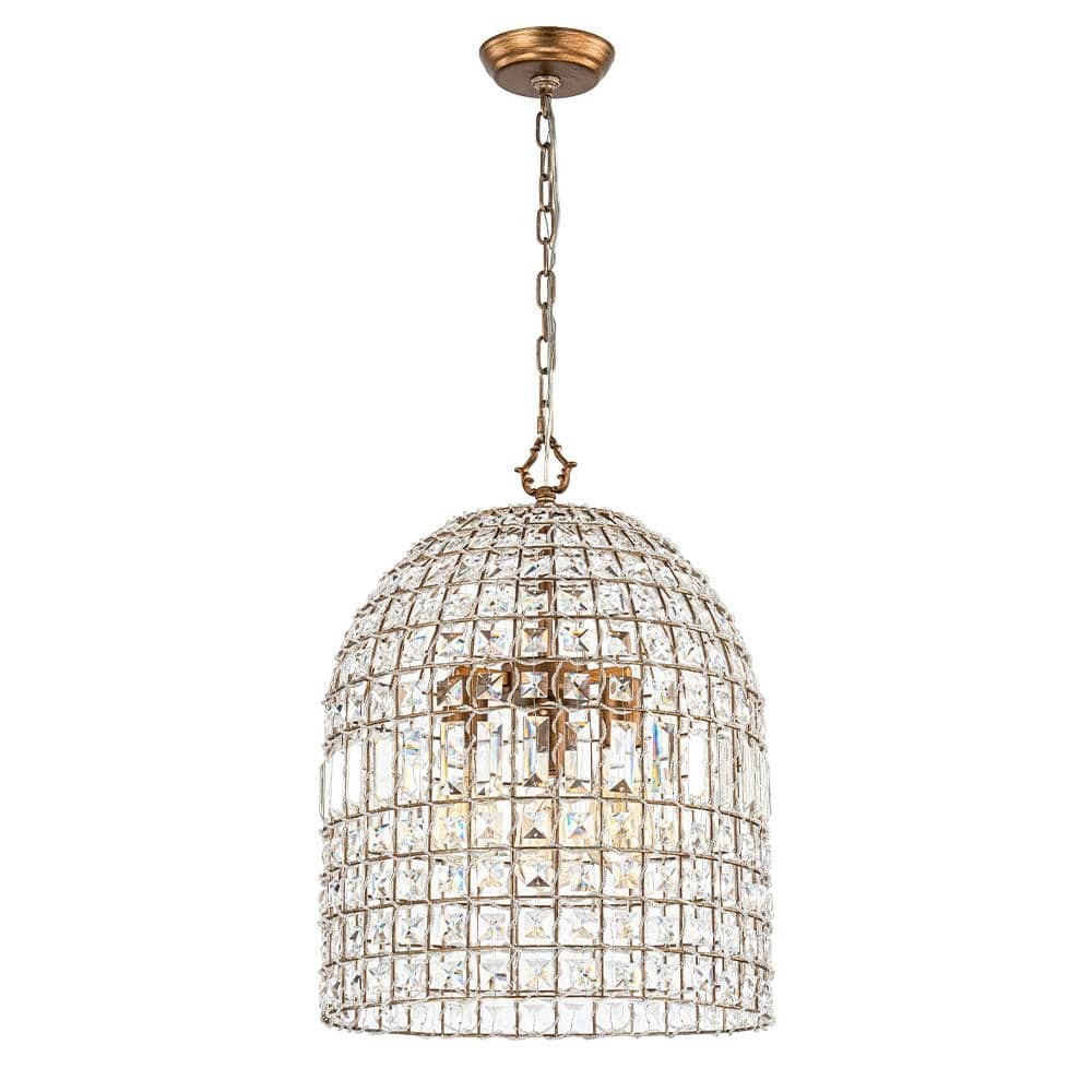 Zelda French Crystal Birdcage Pendant Light