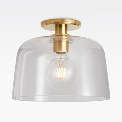 Hannahlee ‎Minimalist Glass Semi Flush Mount Ceiling Light