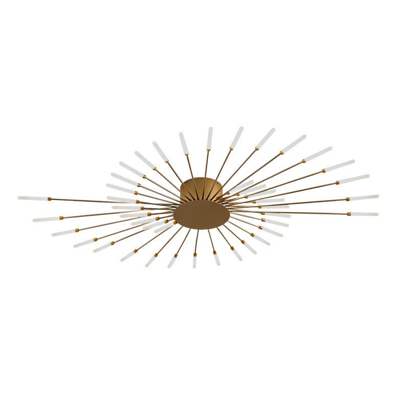 Pranika Modern Sputnik LED Fireworks Semi Flush Mount Ceiling Light