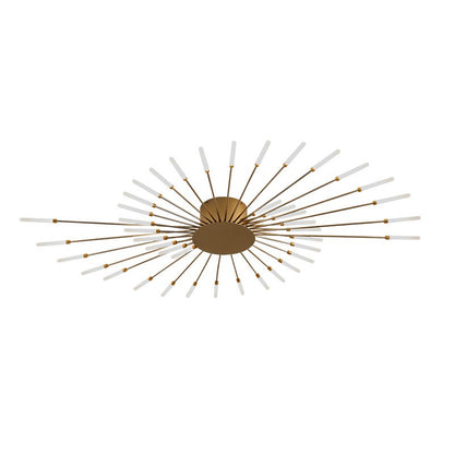 Pranika Modern Sputnik LED Fireworks Semi Flush Mount Ceiling Light