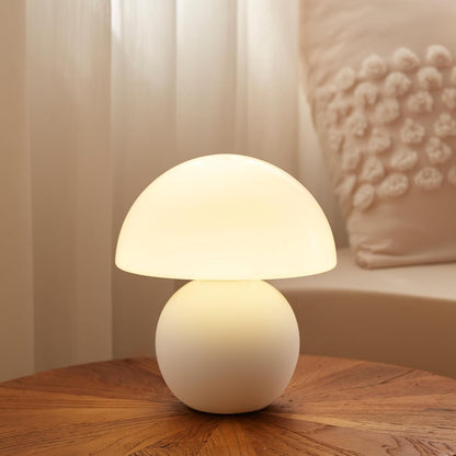 Evinth Mini Colorful Ceramic Base Mushroom Table Lamp