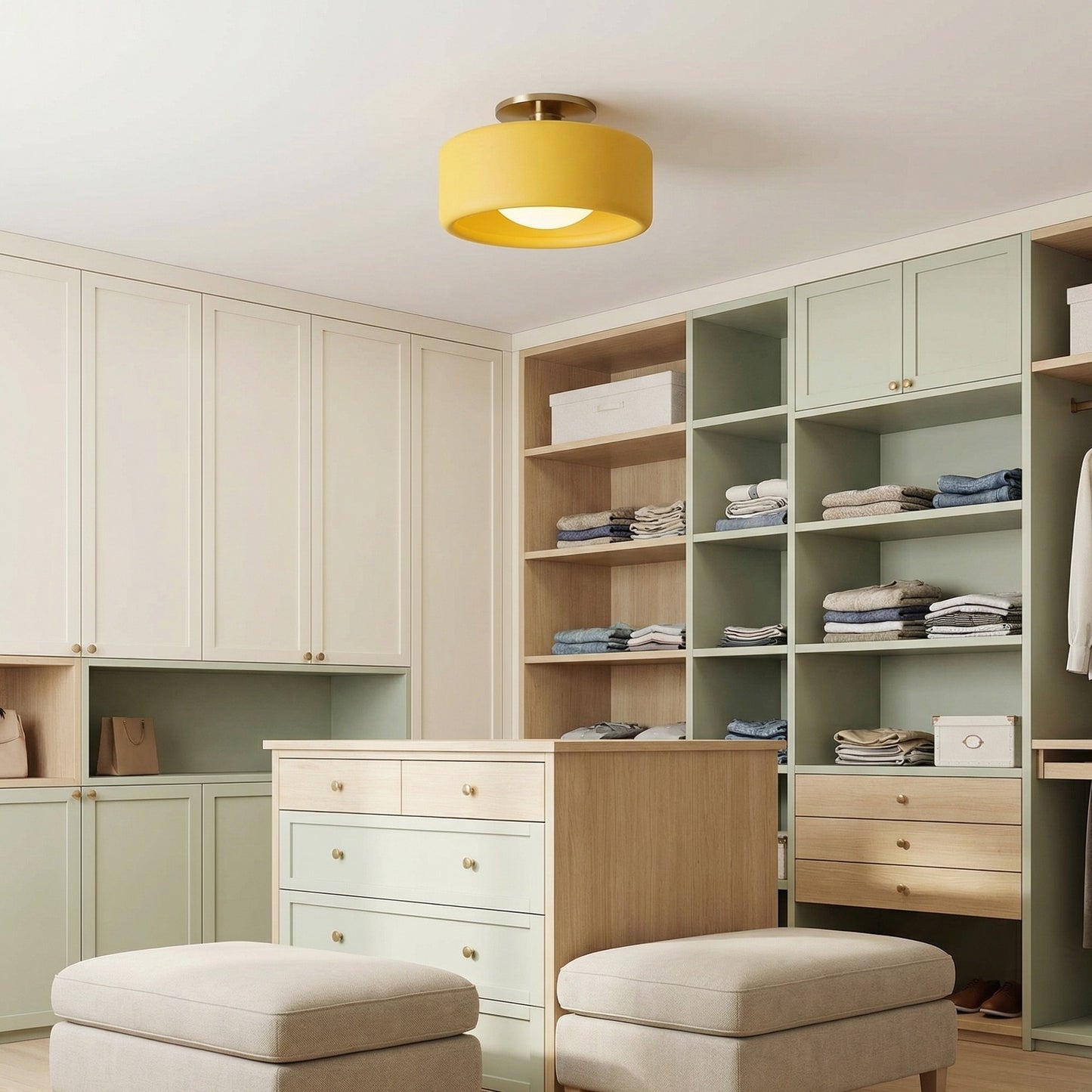 Aura Modern Porcelain Flush Mount Ceiling Light