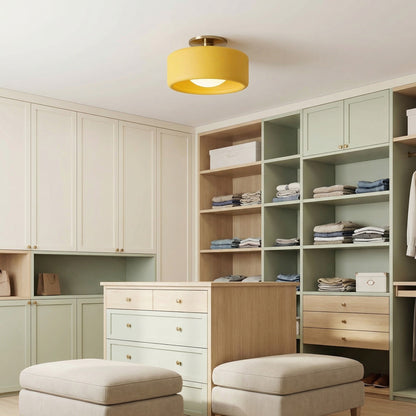 Aura Modern Porcelain Flush Mount Ceiling Light