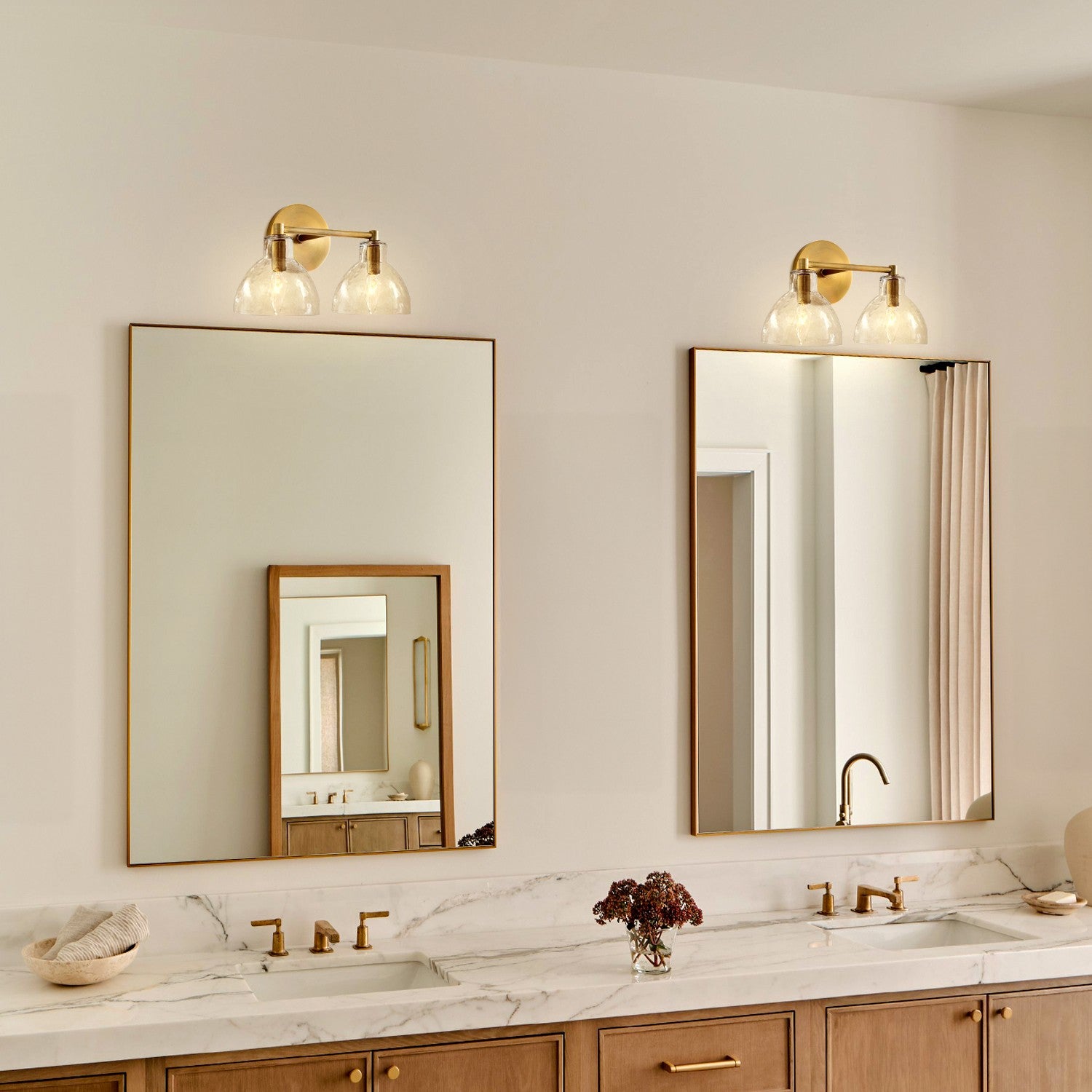 Keen Farmhouse Cooper Recycled Glass Dome Sconce