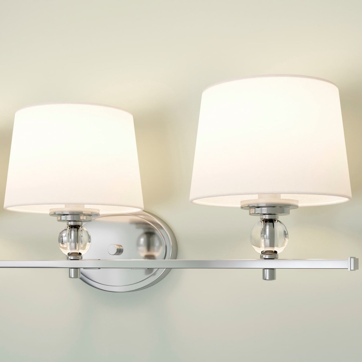 Remi Rustic 3-Light White Fabric Sconce