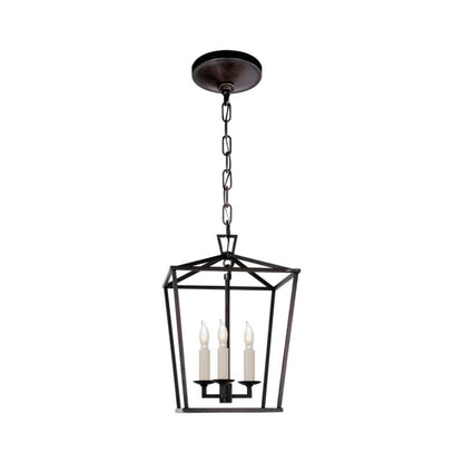 Aria Farmhouse Wrought Iron Lantern Chandelier Light