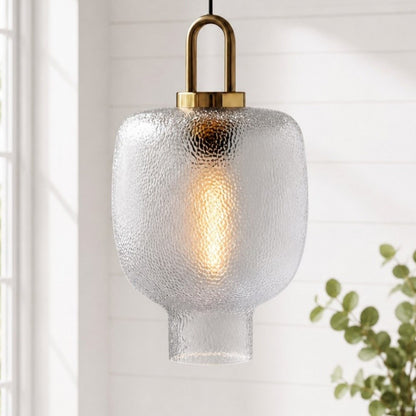 Cove Rustic Glass Metal Pendant Light