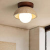 Flynn Wabi-sabi Bowl Shape Travertine Ceiling Light