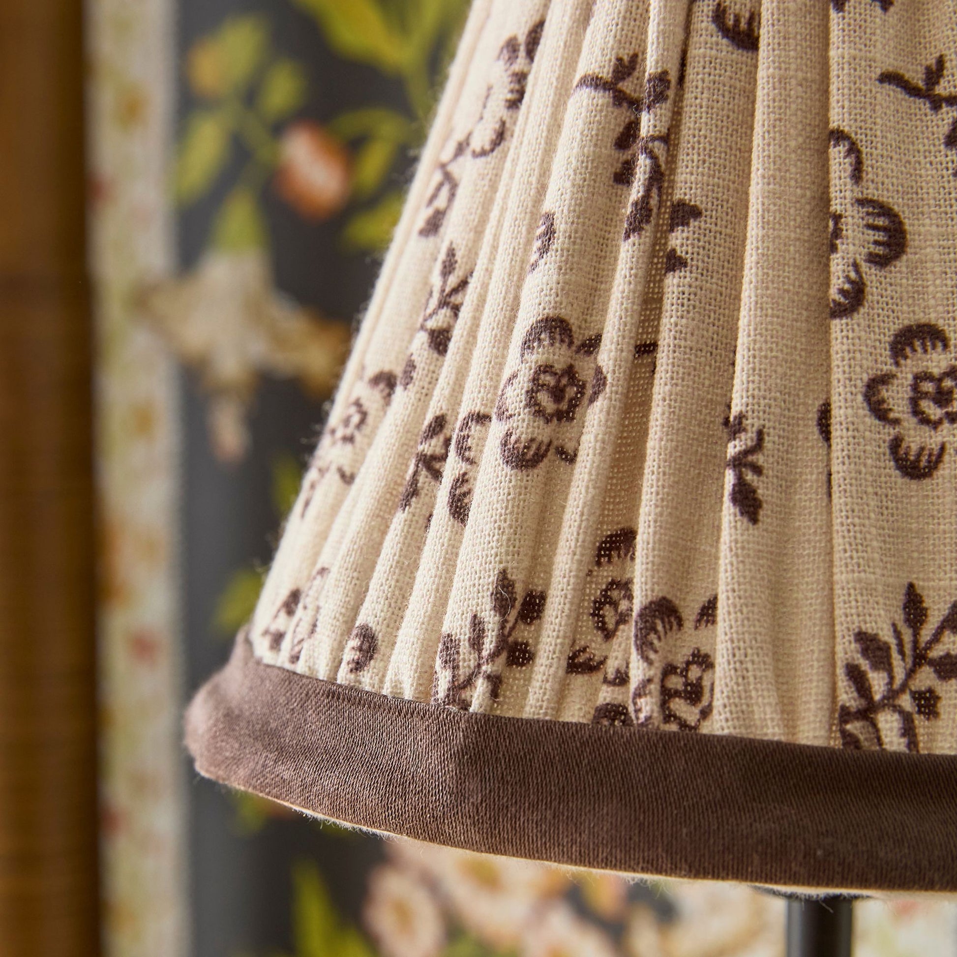 Orphelyx French Brass Fabric Shade Sconce Light