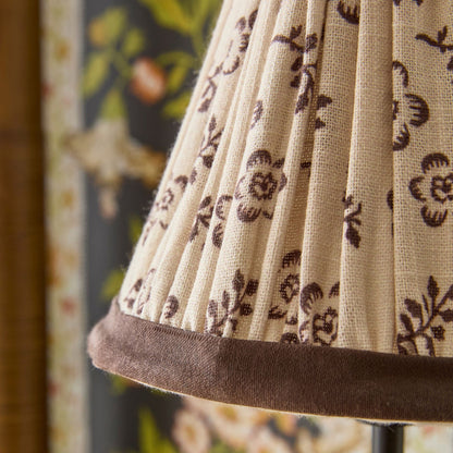 Orphelyx French Brass Fabric Shade Sconce Light