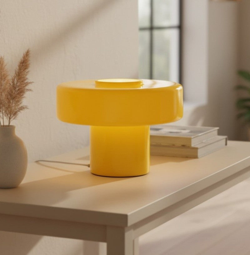 Aetheris Modern Colorful Glass Mushroom Table Lamp