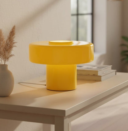 Aetheris Modern Colorful Glass Mushroom Table Lamp