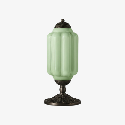 Nexos French Retro Cream Glass Textured Eloise Table Lamp