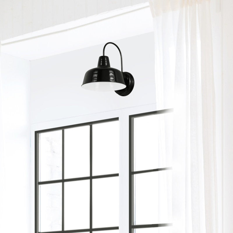 Anders Industrial Metal Dome Wall Sconce