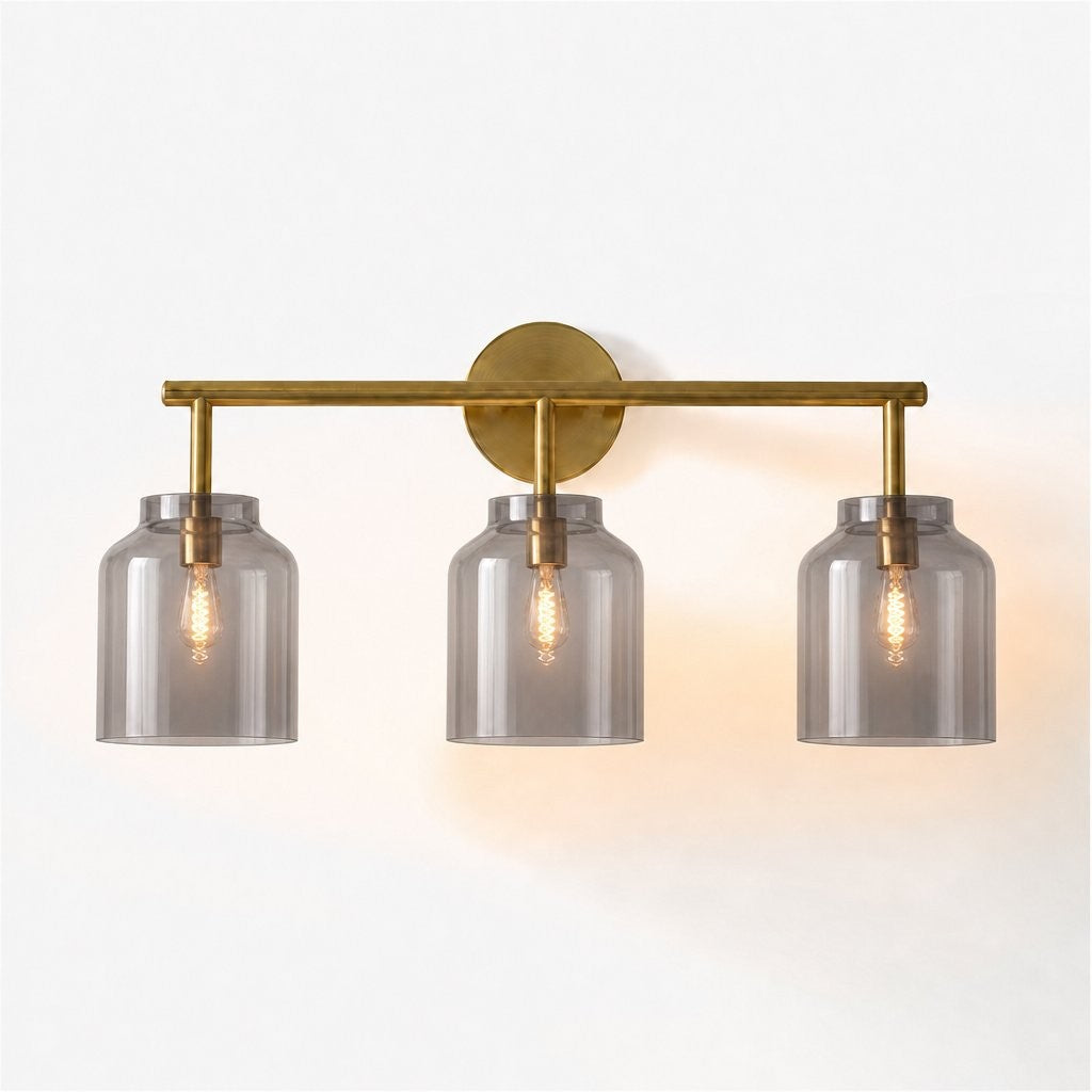 Drilon Modern 3-Light Milk Glass Bathroom Sconce