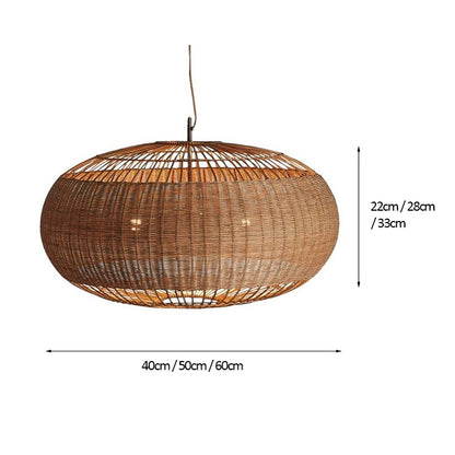 Barbara Coastal Rattan Pendant Light Kitchen Island