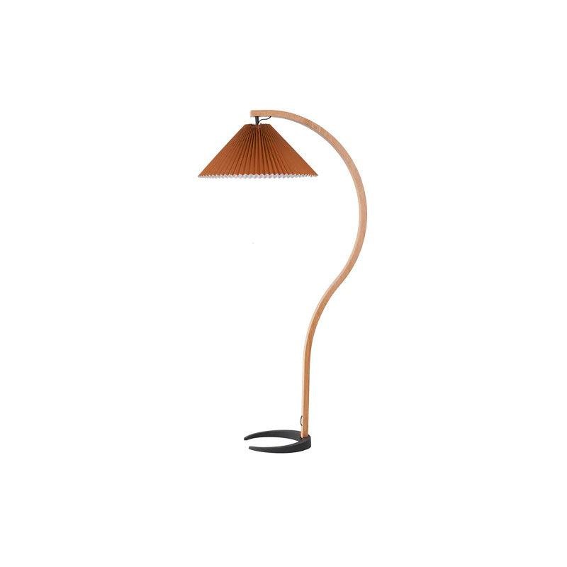 Anamika Vintage Mid Century Wooden Floor Lamp