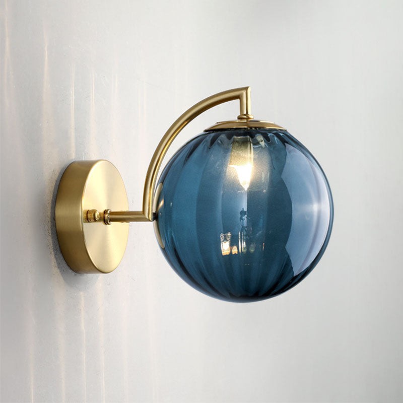 Soluna Modern Ball Glass Wall Sconce