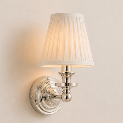 Ashby Vintage Linen Shade Wall Light