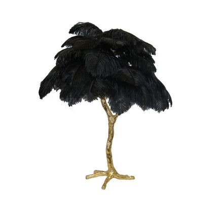 Marco Ostrich Feather Table Lamp