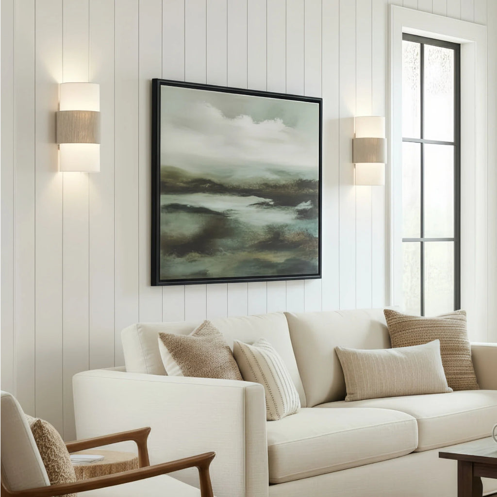 Talric Nordic Minimalist Linen Cylindrical Wall Light