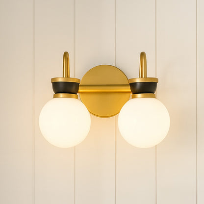 Theodore Vintage Opal Glass Wall Sconce