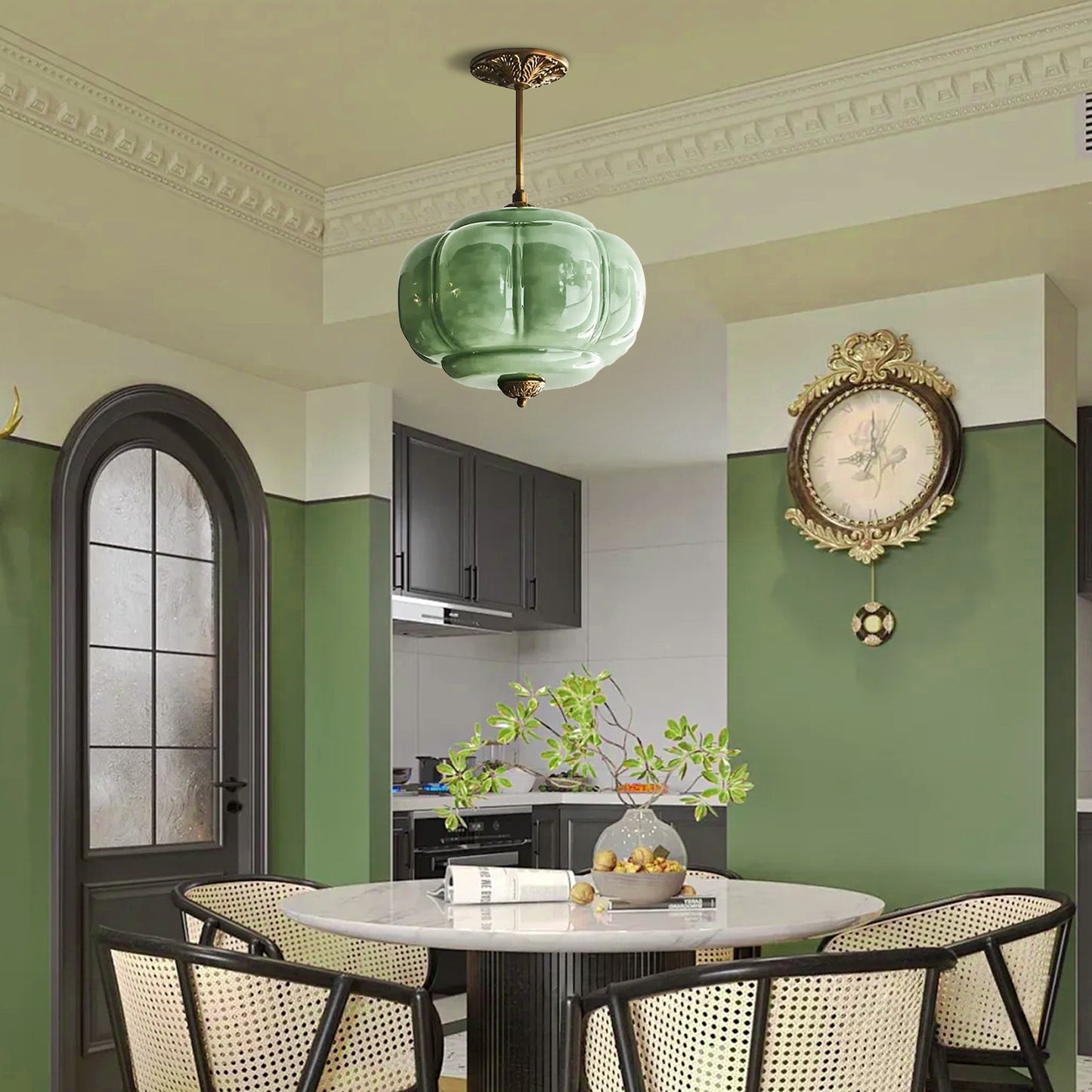 Ozita Retro Semi-Flush Mount Eloise Pendant Light