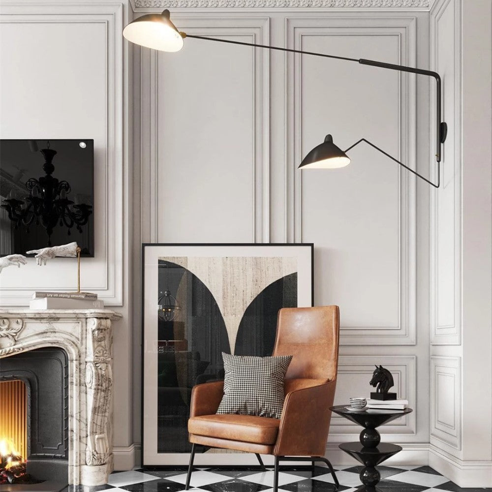 Radha Swing Arm Industrial Modern Wall Sconce