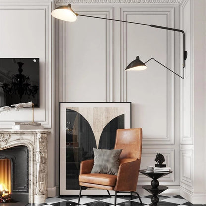 Radha Swing Arm Industrial Modern Wall Sconce