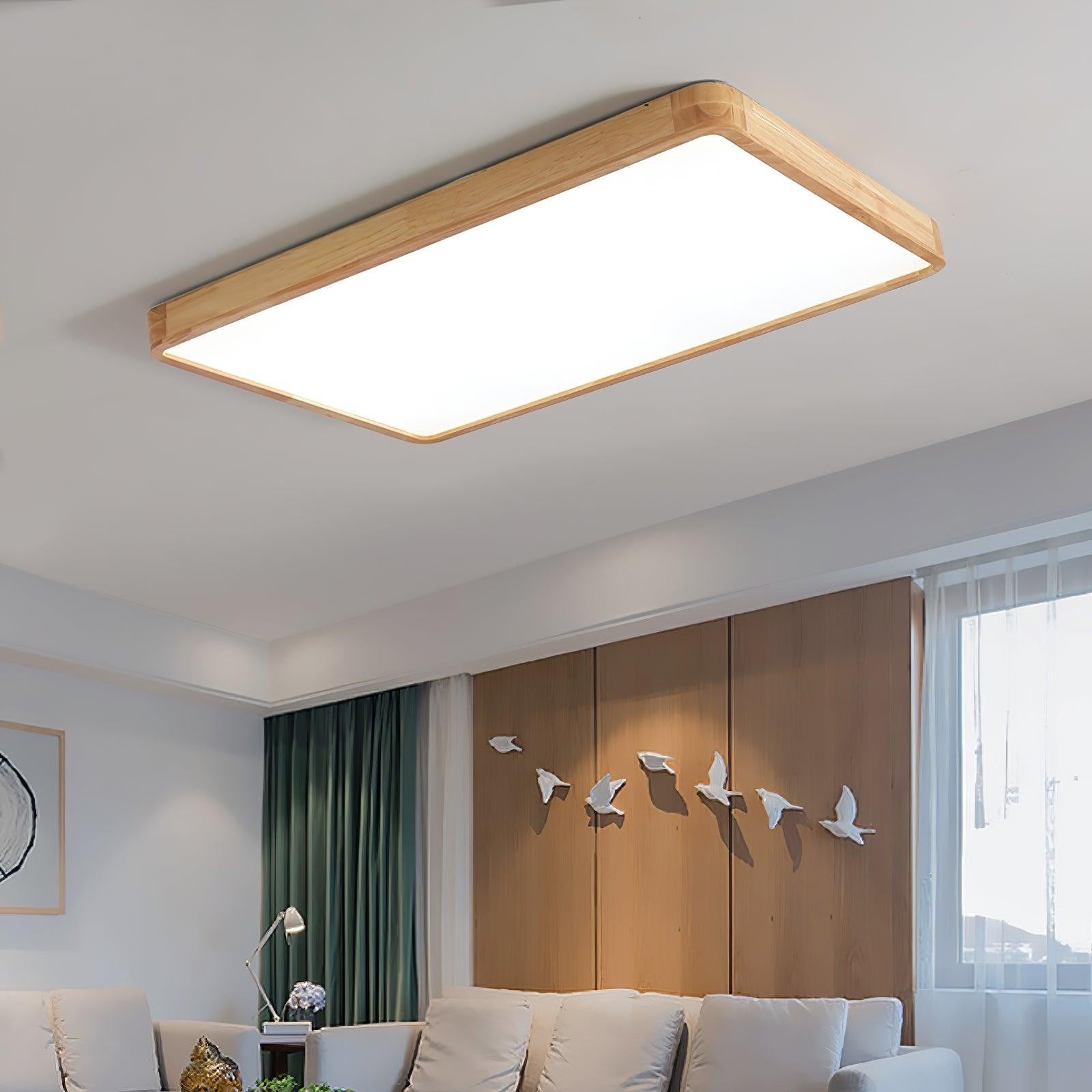 Blayze Rustic LED Wooden Geometric Ceiling Light