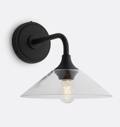 Musara Minimalist Glass Shade Wall Light