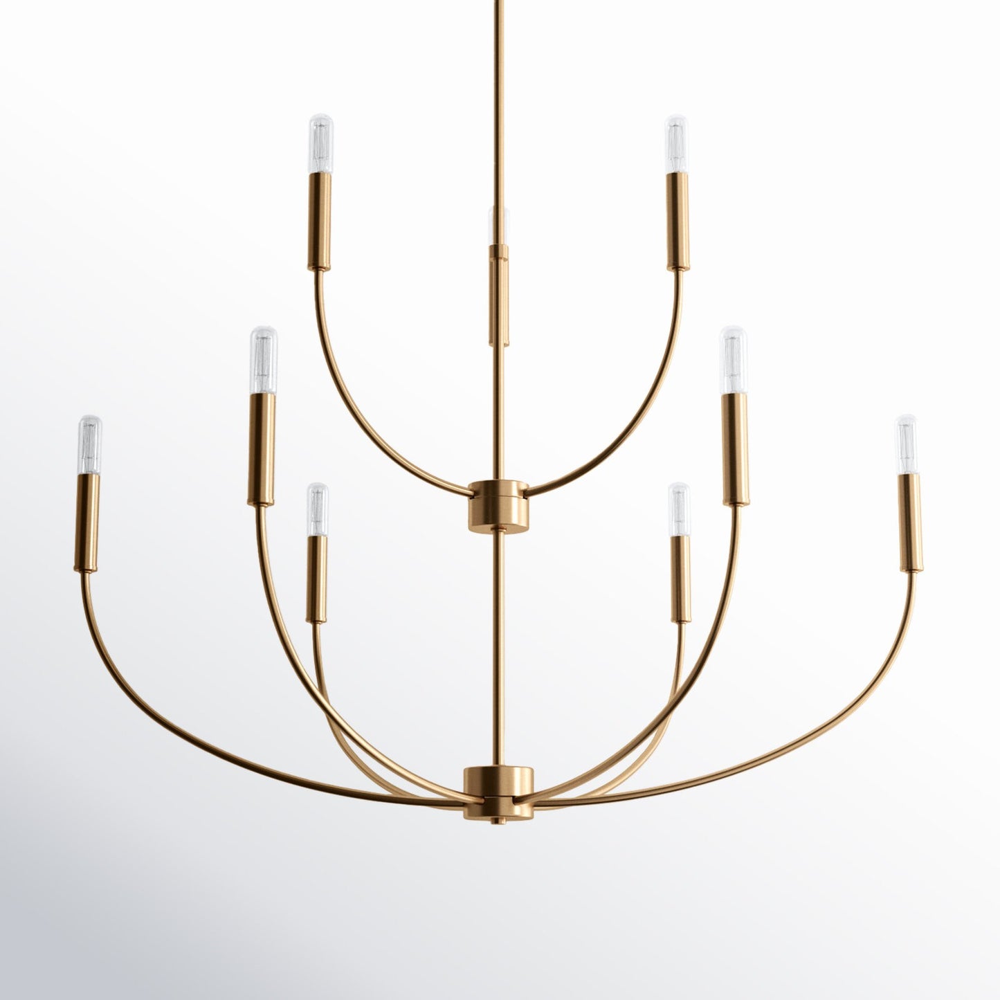Galenor Minimalist Metal Branching Ring Chandelier