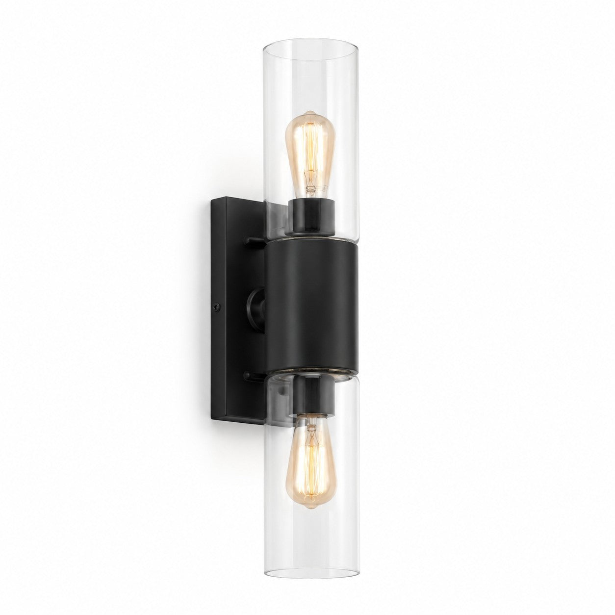 Zeylen Frances Water Ripple Glass Double Tube Sconce