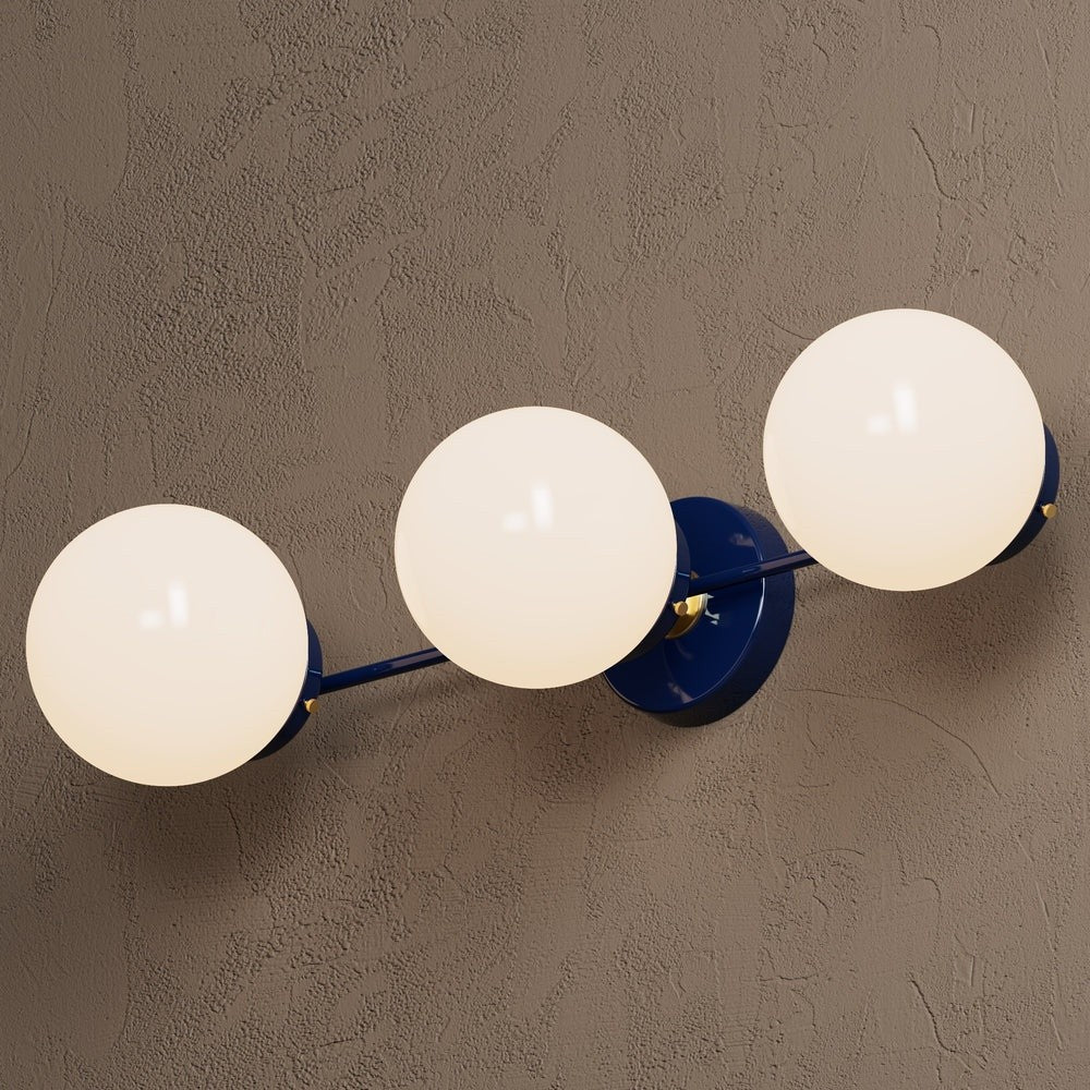 Philo Nordic 3-light Glass Globes Wall Light