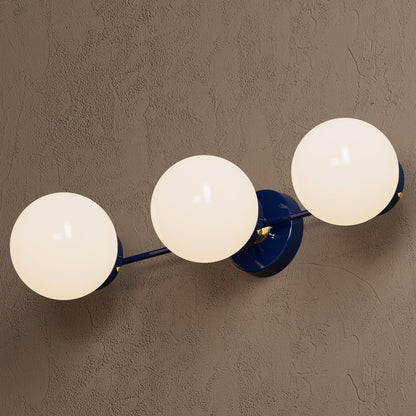 Philo Nordic 3-light Glass Globes Wall Light