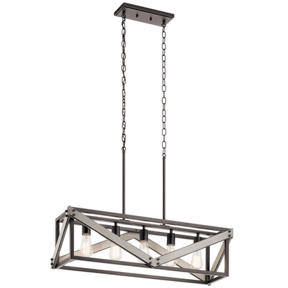 Karnor Vintage Cage Dry Rated Chandelier