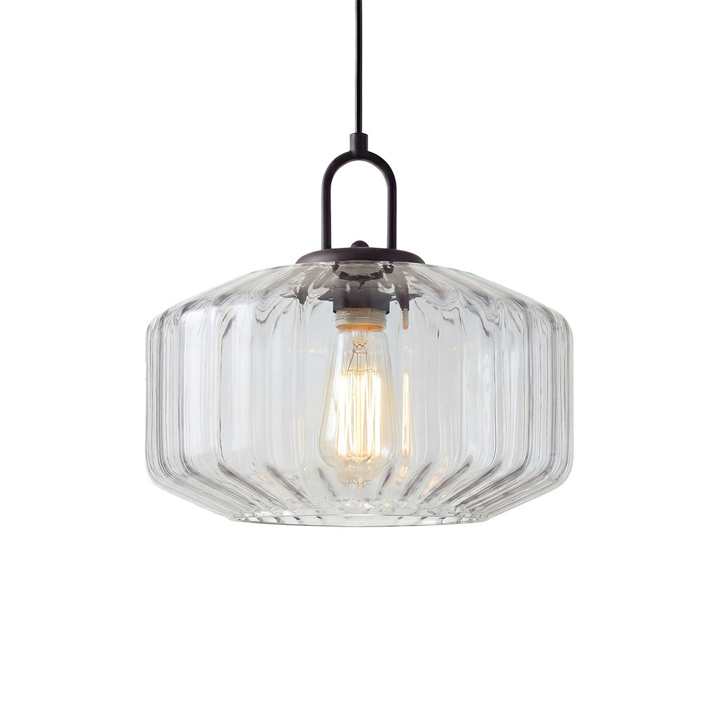 Ivan Vintage Handmade Striped Glass Pendant Light