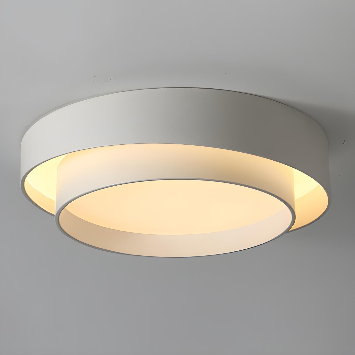 Melady Nordic Irregular Double-Layer Circular Ceiling Light