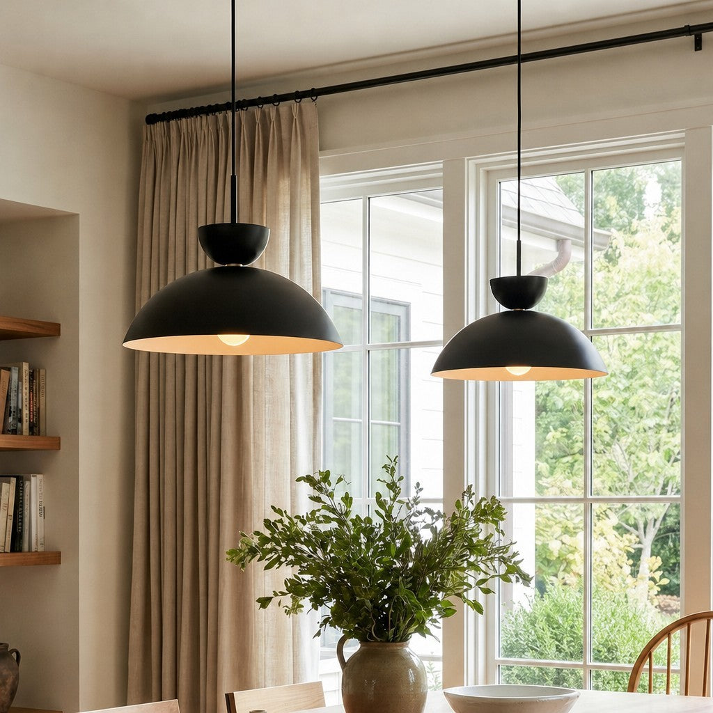 Glythorix Nordic Simple Metal Color H Type Pendant Light