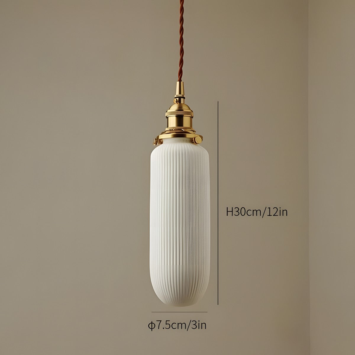 Elena Sjöborre Art Deco Stripe Pendant Light